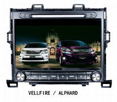 9" Vellfire/Alphard Car DVD Player