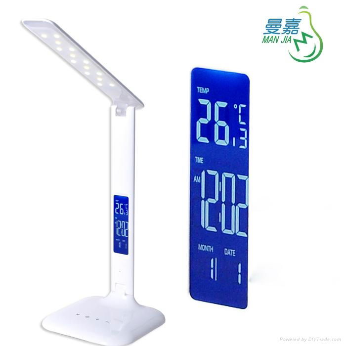 Touch Control Dimmable LED Table Lamp Reading Light With LCD Screen 3