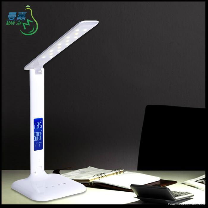 Touch Control Dimmable LED Table Lamp Reading Light With LCD Screen 4