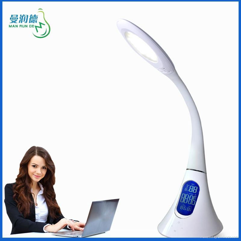 Gooseneck Foldable Dimmable LED Table Lamp With LCD Screen 2
