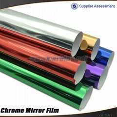 Chrome mirror film, chrome sticker,