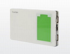 OLED display 12000mAh Power Bank with Dual USB Output