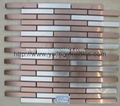  MI11 silver brush finished metal mosaic tile decorate backsplash is China  cons 3