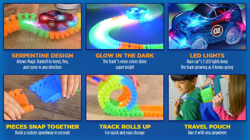 Magic track glow track racer racing track car toy 5