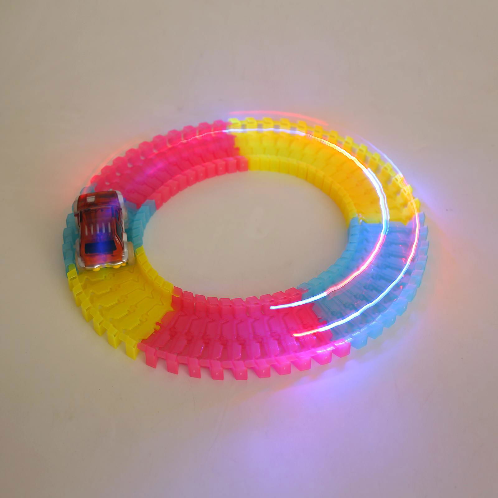 Magic track glow track racer racing track car toy 4