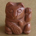 Semi precious stone cat statue  1