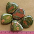 Healing unakite tumbled stones