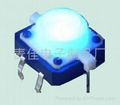 LED light tact switch