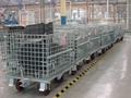 Wire Mesh Containert Wire Mesh Pallet Cage with Casters 2