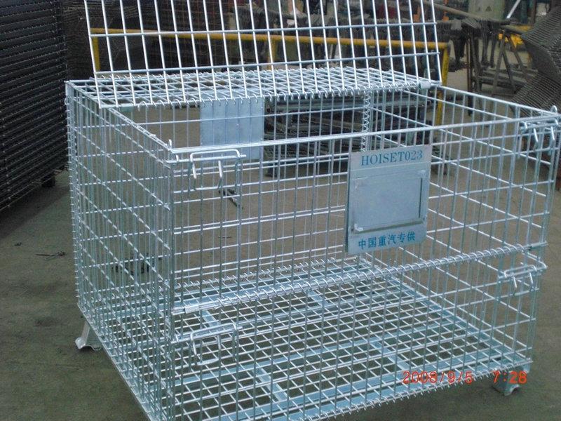 Wire Mesh Container Wire Mesh Cage with Cover Lids Mesh Divider 6