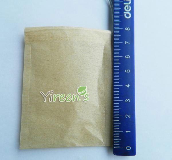 60 X 80mm Strings Filter Paper Tea Bags Pulp Color No Bleach 2