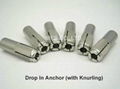 ss316 china drop in anchor with knurling m10 m12