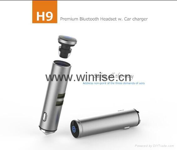 H9-Premium car charger with Headset 2