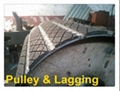 Slide lag replaceable pulley lagging 3