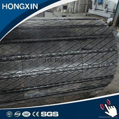 conveyor belt pulley rubber slide lagging 