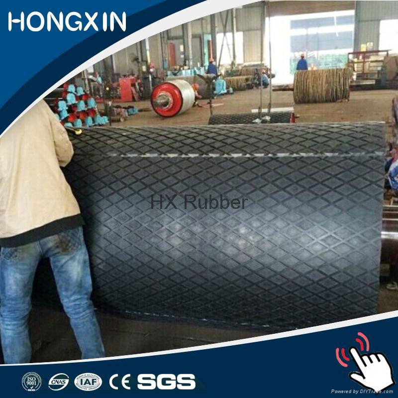 Rubber pulley lagging sheet for belt conveyor 2