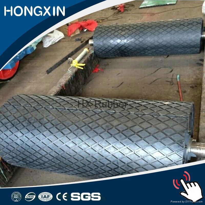 Rubber pulley lagging sheet for belt conveyor 3