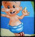 100% cotton velour reactive printing beach towel