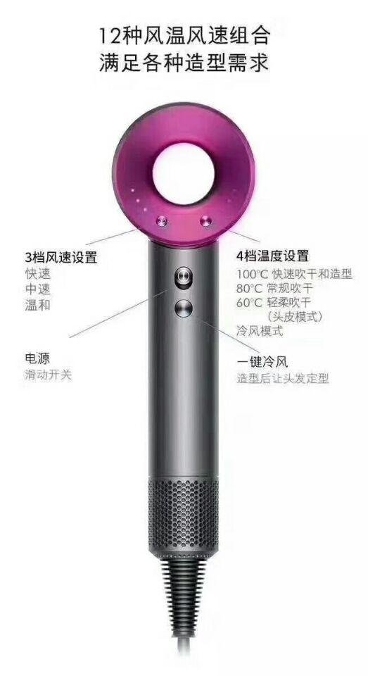 Fortune Brand Fashion Hot Sell New Model Hair Dryer 2