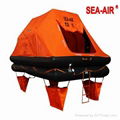 THROW-OVER BOARD LEISURE OR YACHTING INFLATABLE LIFE RAFT 1