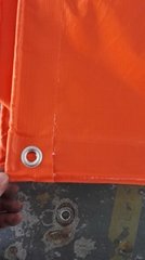300gsm orange color flame retardant  pvc tarpaulin sheet