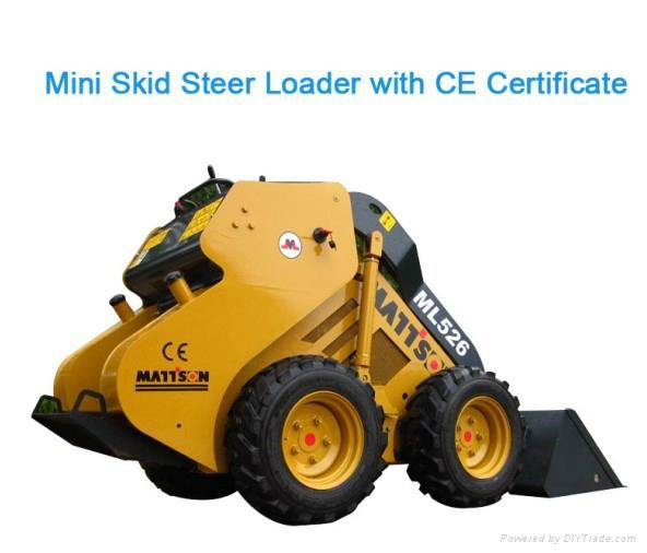 mini skid steer loader with CE certificate 26 Perkins diesel engine 