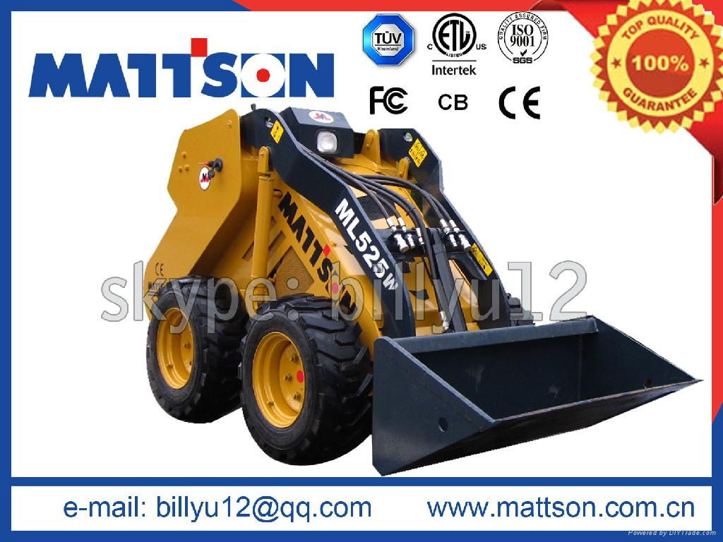 Mattson mini skid steer loader made in china forestry mulcher 4