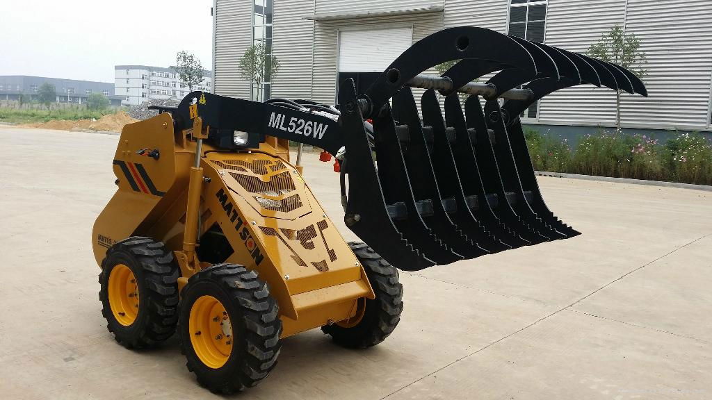 mini skid steer loader with CE certificate 26 Perkins diesel engine  4