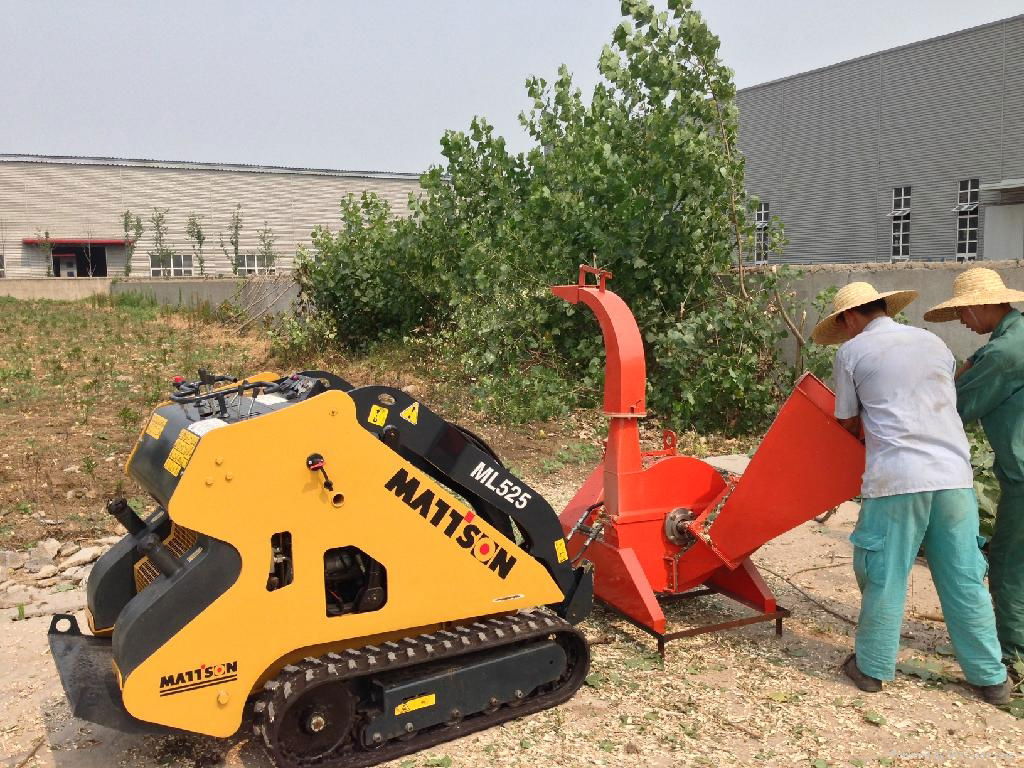 Skid Steer Loader Forest Mulcher CE with kubota backhoe loader 4