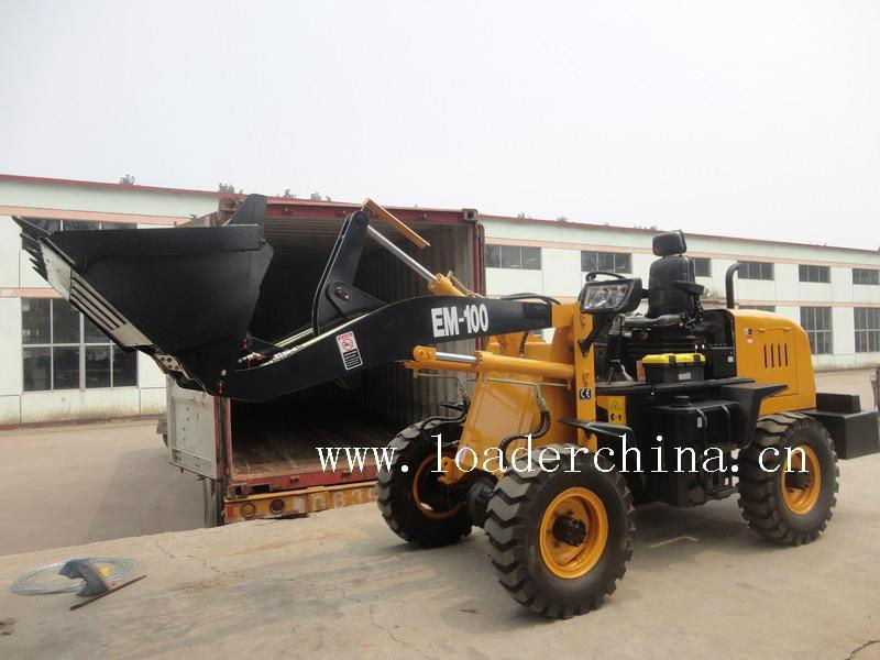 CE Approved 1 Ton Capacity Small Wheel Loader 5