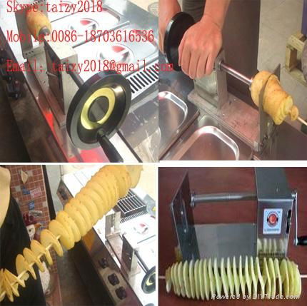 Twist potato cutter with stainless steel 0086-18703616536 2