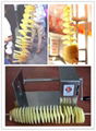 low price stainless steel potato spiral cutter  0086-18703616536