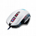 Quickdragon new design gaming mouse with 7colors breathing illuminated ligths 1