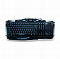 Quickdragon illuminated normal rubber wired keyboard for PC