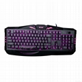 Quickdragon illuminated normal rubber wired keyboard for PC 2
