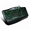Quickdragon illuminated normal rubber wired keyboard for PC 5