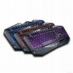 Quickdragon wired rubber fashion design backlit keyboard for PC/MAC laptop