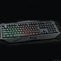 Quickdragon wired backlit rubber gaming keyboard with 7 colros computer keyboard