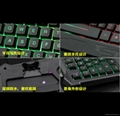 Quickdragon wired backlit rubber gaming keyboard with 7 colros computer keyboard 5