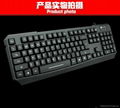 Wired rubber keyboard for PC Mac with