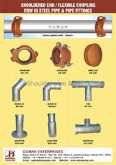 Fluid Supply Shoulder End ERW Galvanized Steel Pipe and Fitting