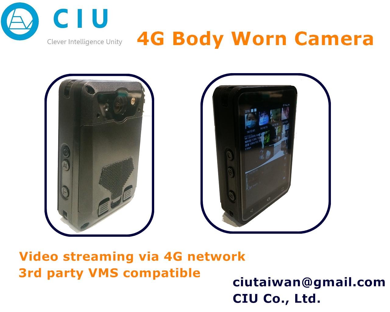 4G Body Worn Camera System 
