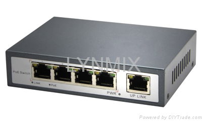 4 Port IEEE802.3af 10/100Mbps POE switch