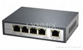 4 Port IEEE802.3af 10/100Mbps POE switch