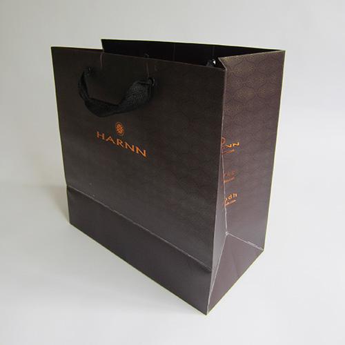 Outside and Inside Custom Printing Shopping Bags Hot Foil Stamping Paper Bag