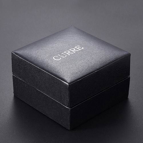 Pinhole Leatherette Jewelry Watch Box Men's Black Wrist Watch Box W/ Pillow Pack