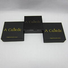 Black Pendant Bracelet Jewelry Box Gem and Jewel Cardboard Boxes