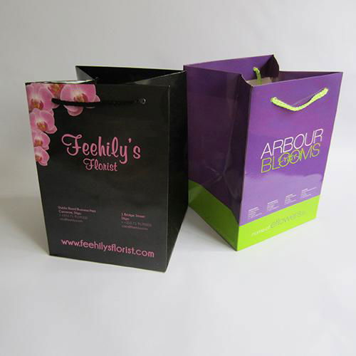 Arbour Blooms Carrier Paper Bags Fresh Flower Shopping Bags 