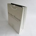 Homewear Advertising Paper Bag White Gray Gift Bag with Grommets  3