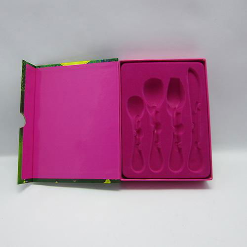 3D Book Style Knife Fork Spoon Gift Boxes Kids Cutlery Case  3